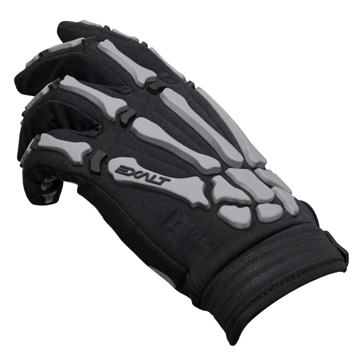 Exalt Death Grip Full Finger Gloves Black/Grey - Small - Exalt