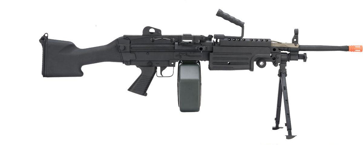 A&K / Cybergun FN Licensed "Middleweight" M249 SAW Airsoft Machine Gun Version: MK II - Black