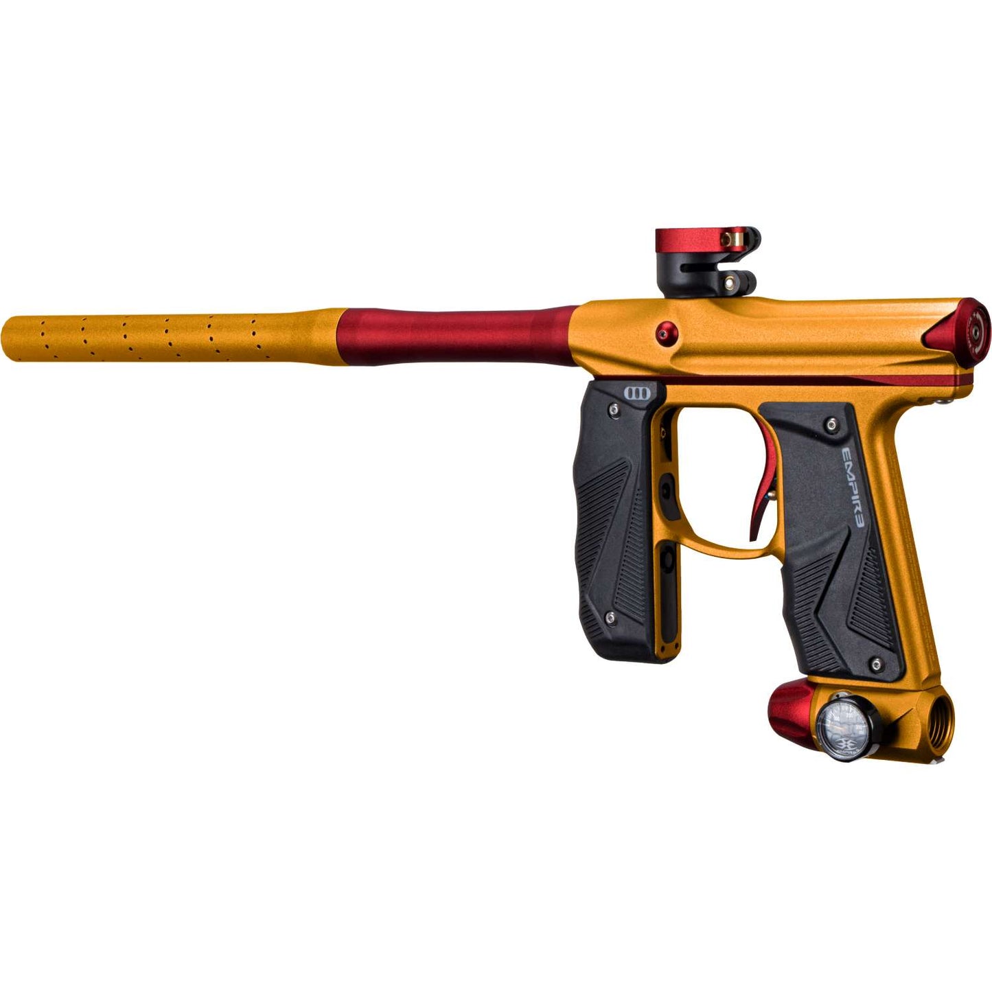 Empire Mini GS Paintball Gun w/ 2 Piece Barrel - Dust Orange / Dust Red - Empire