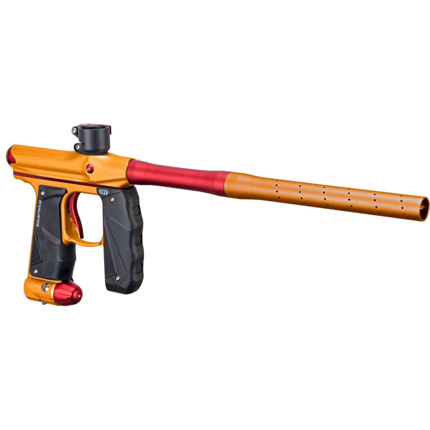 Empire Mini GS Paintball Gun w/ 2 Piece Barrel - Dust Orange / Dust Red - Empire