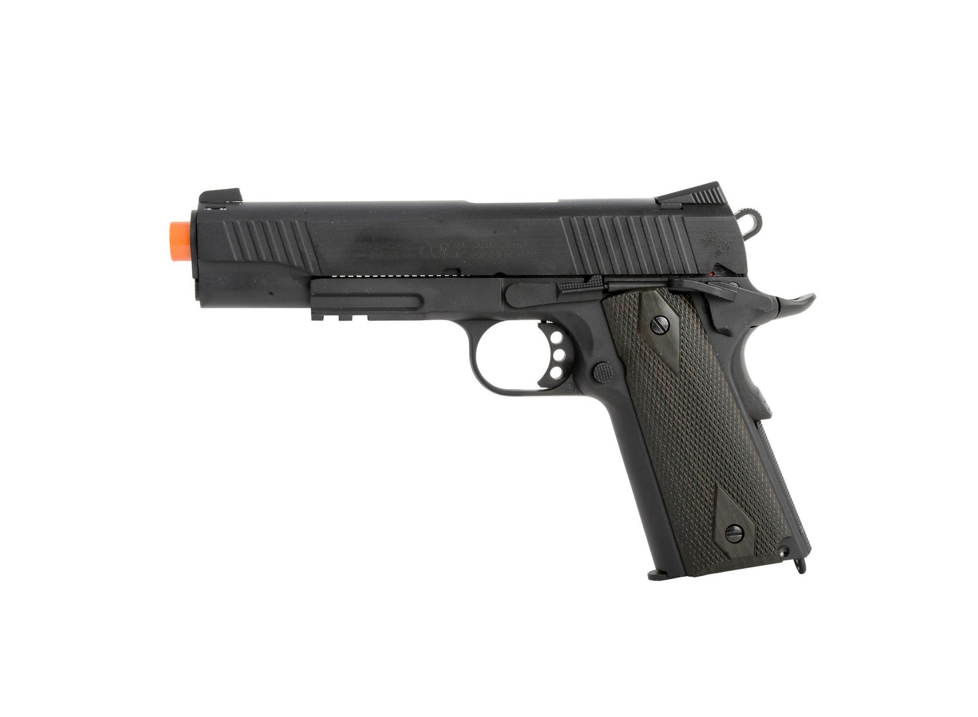 Palco 1911 Rail Gun Airsoft Pistol CO2 Blowback - Black - Palco