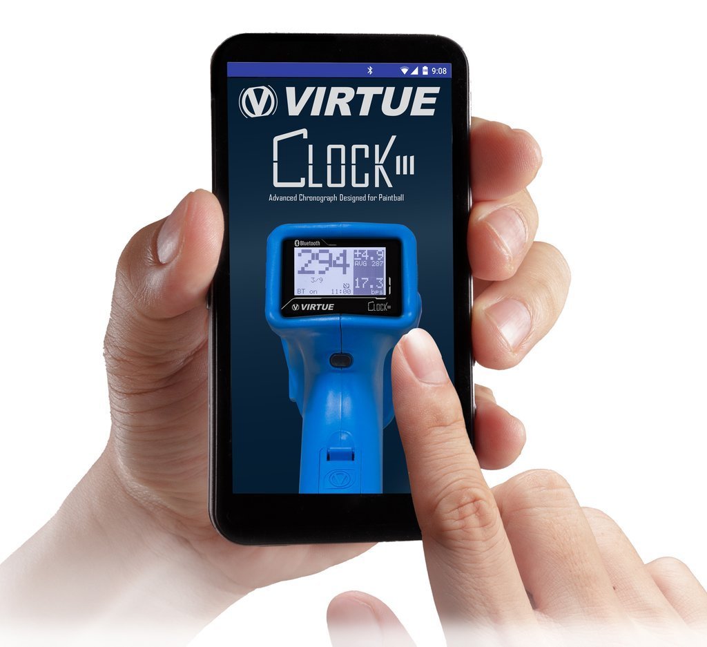 Virtue Clock III Paintball Chronograph - Black - Virtue