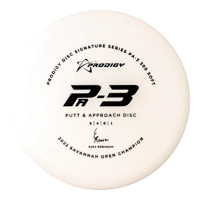 Prodigy PA-3 Putt & Approach Disc - Ezra Robinson 2022 Signature Series - 300 Soft Plastic
