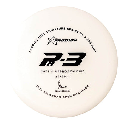 Prodigy PA-3 Putt & Approach Disc - Ezra Robinson 2022 Signature Series - 300 Soft Plastic