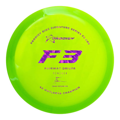 Prodigy F3 Fairway Driver - 400 Plastic - Isaac Robinson 2022 Signature Series