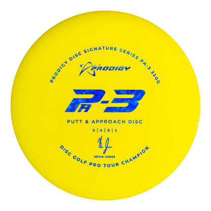 Prodigy PA-3 Putt & Approach Disc - Kevin Jones 2022 Signature Series - 350G Plastic