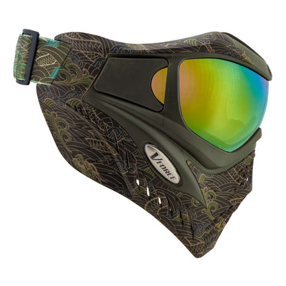 V-Force Grill SE Paintball Mask Goggle - Dragon Fury w/ Quicksilver Lens - V-Force