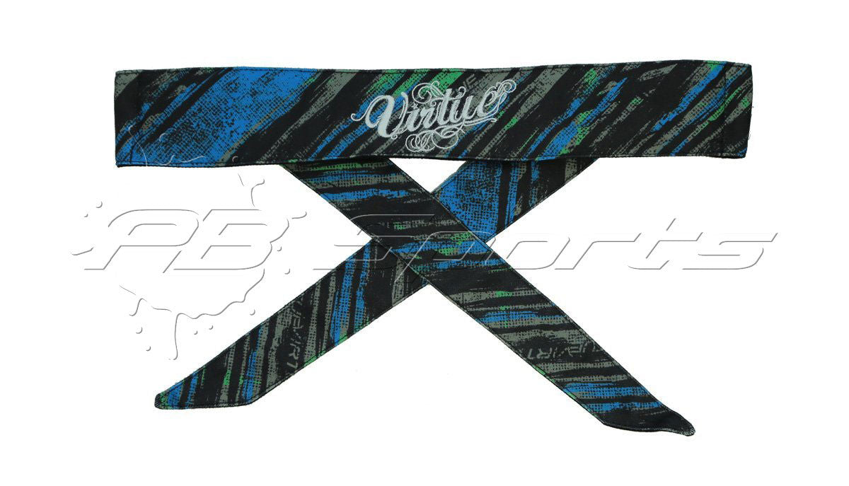Virtue Padded Headband - Graphic Cyan/Lime - Virtue