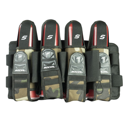 Social Paintball Grit Pack Harness 4+7 - Woodland Camo - Social Paintball