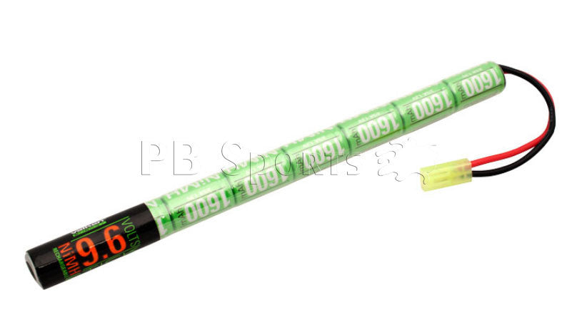 Valken Energy NiMH 9.6v 1600mAh Stick Mini style battery - Valken Paintball