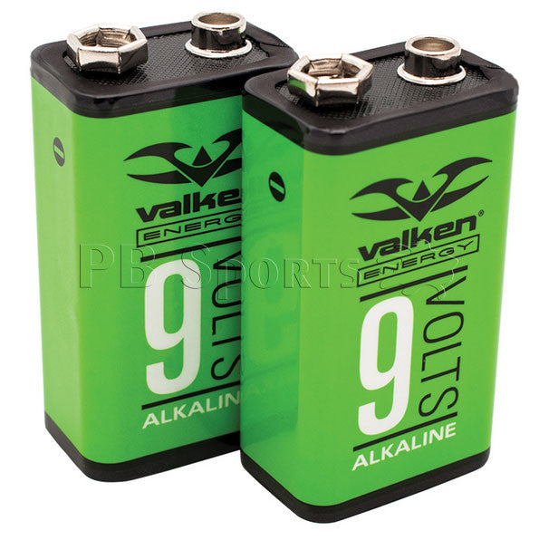 Valken Energy Paintball 9V Alkaline Battery - Pack of 2 - Valken Paintball