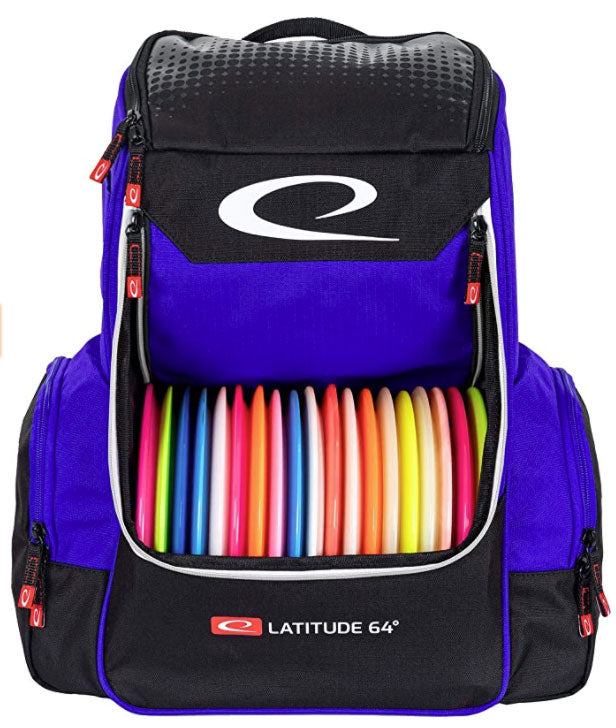 Latitude 64 Luxury Core backpack Disc Golf Bag - Blue - Latitude 64