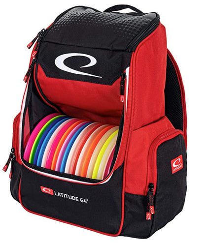 Latitude 64 Luxury Core backpack Disc Golf Bag - Red - Latitude 64