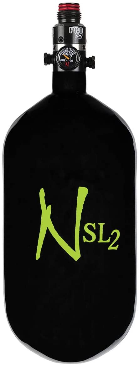 Ninja SL2 77ci 4500psi HPA Tank - Black w/ Lime Logo - Pro V2 Regulator