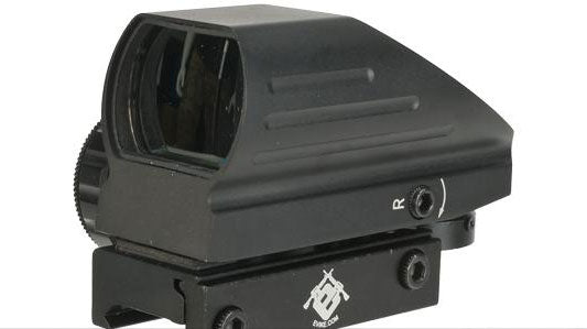 Electro Illuminating Red/Green Dot Sight Scope with Warfare Reticles - Black