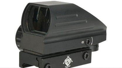 Electro Illuminating Red/Green Dot Sight Scope with Warfare Reticles - Black