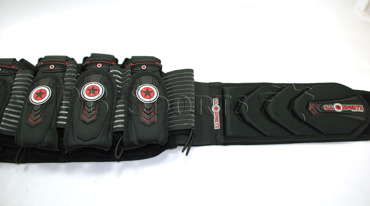 GI Sportz Race 5+8 Harness - Red / Black - G.I. Sportz