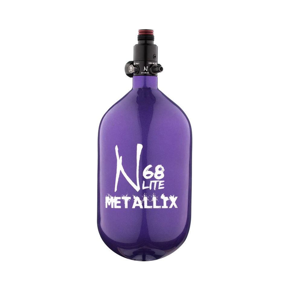 Ninja METALLIX 68ci 4500psi HPA Tank - Purple - Ninja Paintball
