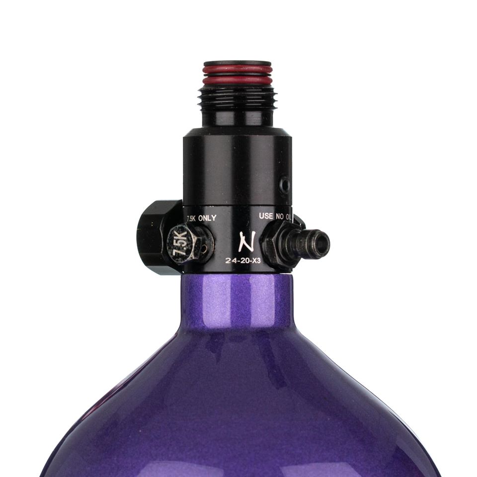 Ninja METALLIX 68ci 4500psi HPA Tank - Purple - Ninja Paintball