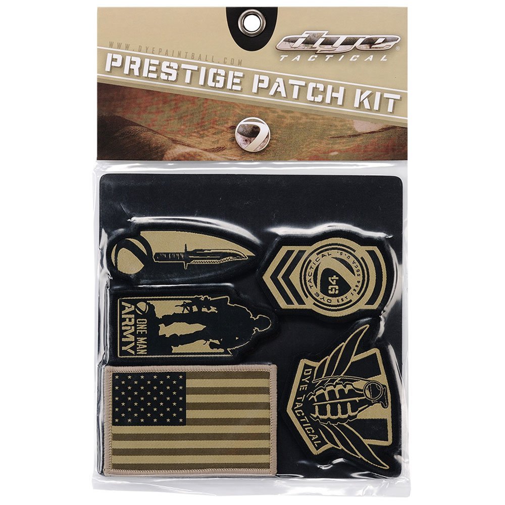 Dye Paintball Velcro Badge Patch 5 Patches Pack Tan Army Green FREE SHIPPING - Dye