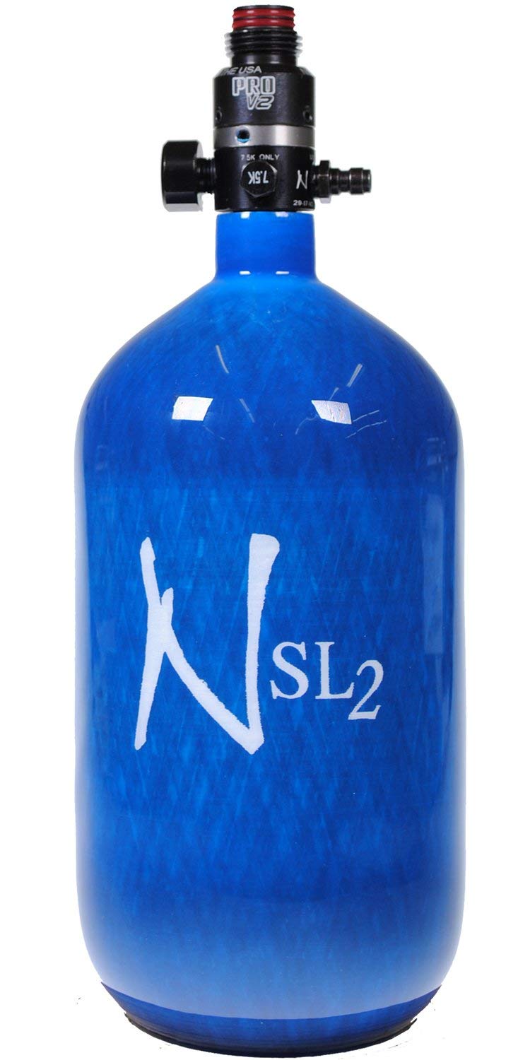 Ninja SL2 77ci 4500psi w/ Pro V2 Reg - Blue - Ninja Paintball