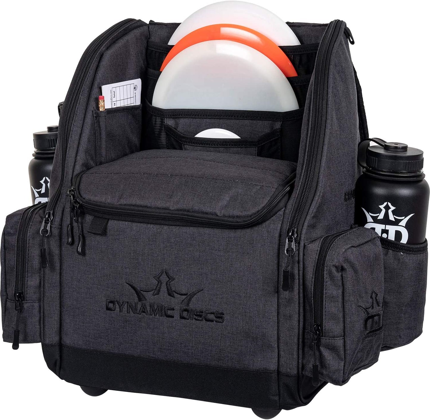 Dynamic Discs Commander Cooler Backpack Disc Golf Bag - Heather Black - Dynamic Discs