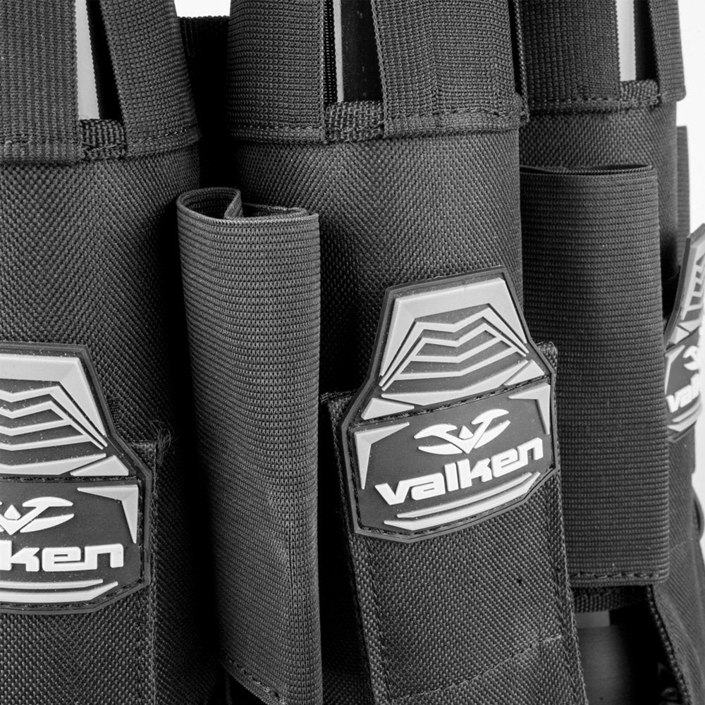 Valken Crusade 3+6 Paintball Harness Adjustable-Black - Valken Paintball