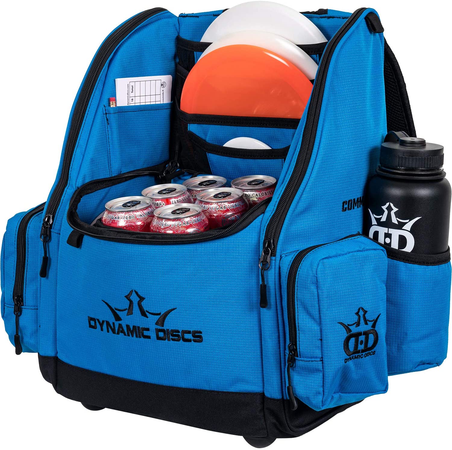 Dynamic Discs Commander Cooler Backpack Disc Golf Bag - Ripstop Blue - Dynamic Discs