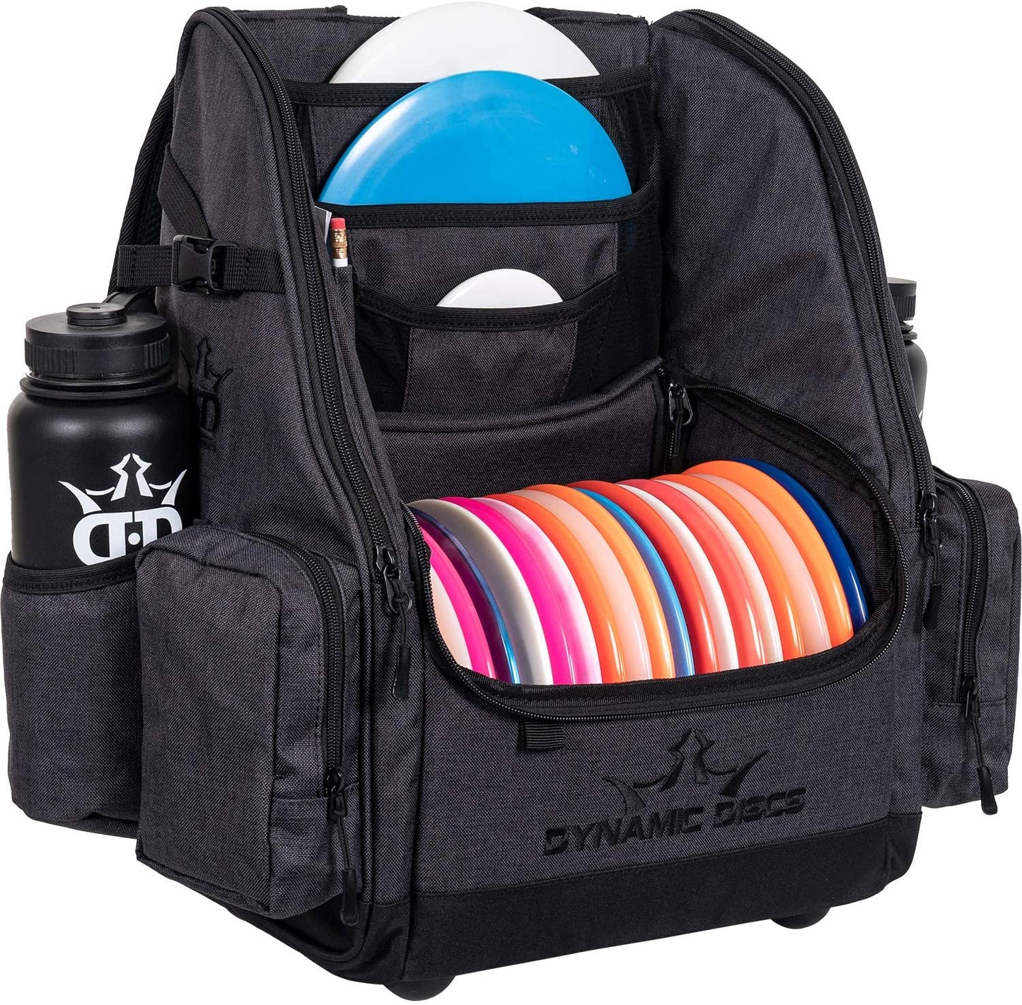 Dynamic Discs Commander Backpack Disc Golf Bag - Heather Black - Dynamic Discs