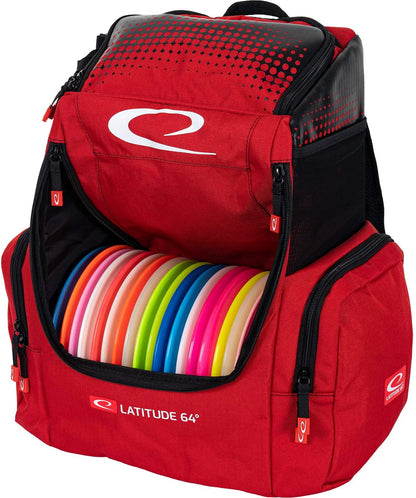 Latitude 64 Luxury Core Pro backpack Disc Golf Bag - Red - Latitude 64