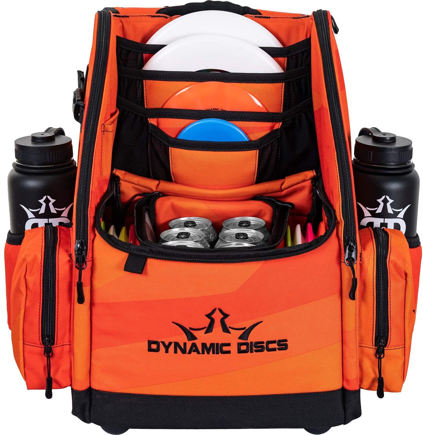 Dynamic Discs Commander Cooler Backpack Disc Golf Bag - Infrared Orange - Dynamic Discs