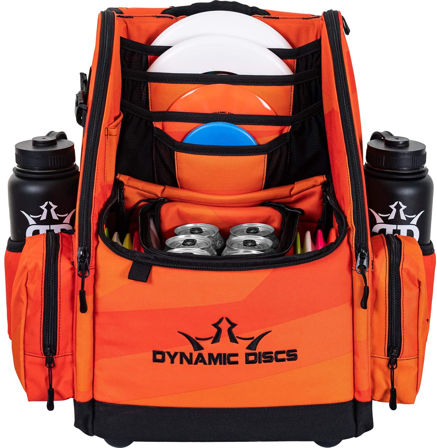 Dynamic Discs Commander Cooler Backpack Disc Golf Bag - Infrared Orange - Dynamic Discs