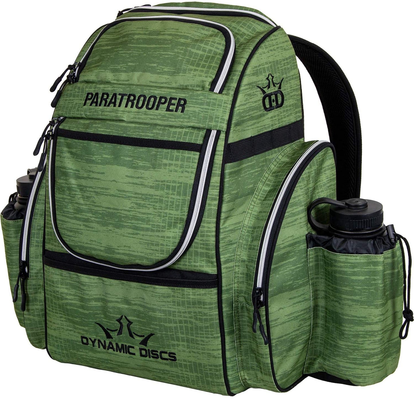 Dynamic Discs Paratrooper Disc Golf Bag - Scratched Camo Green - Dynamic Discs
