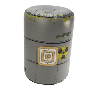 JT Splatmaster Nuke inflatable bunker for .50 cal paintball games with target - JT Splatmaster