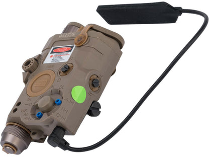 Element Dummy PEQ-15 Illuminator w/ Flashlight, Visible and IR Laser (Color: Dark Earth / Green Laser) - Element