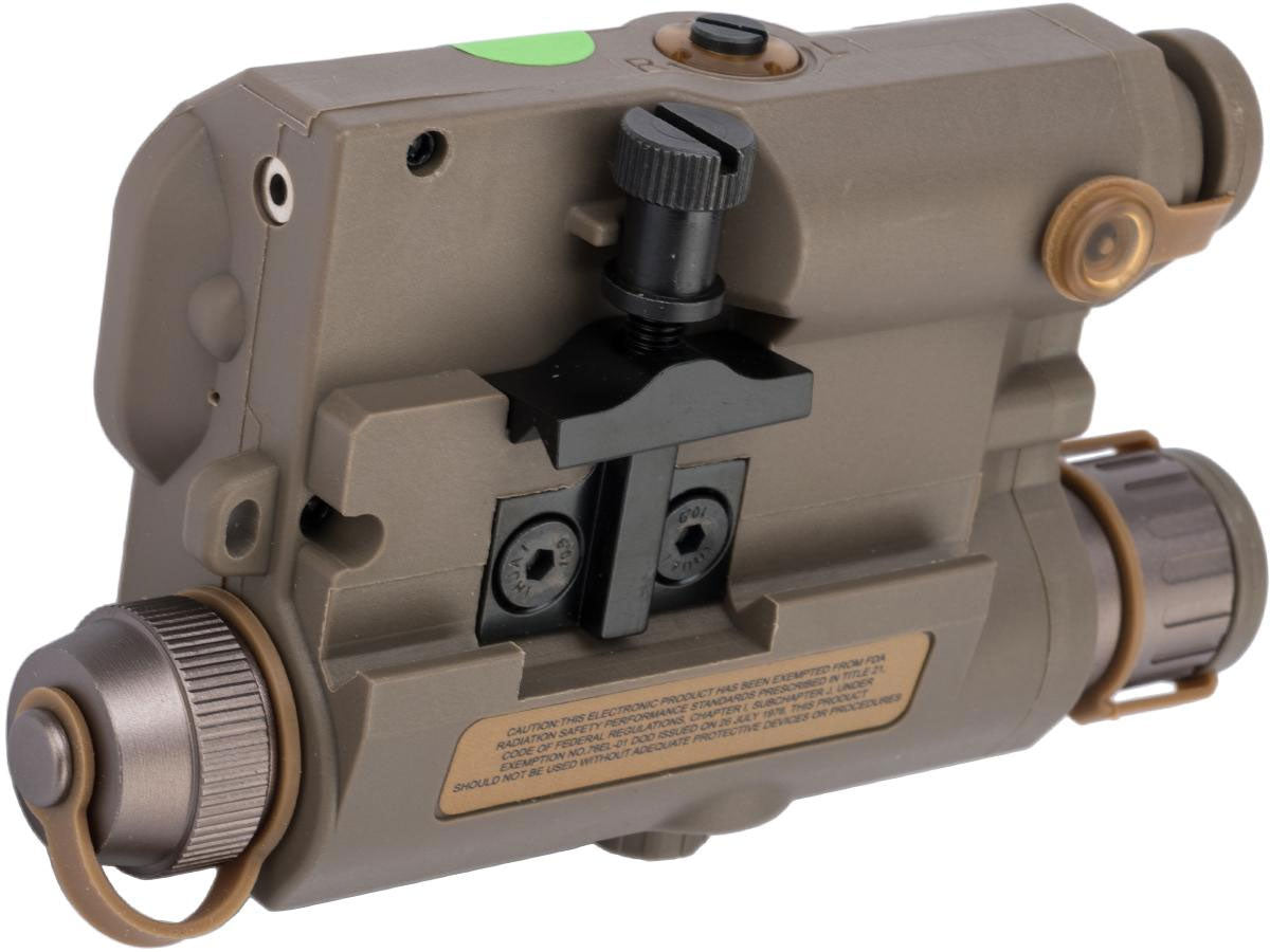 Element Dummy PEQ-15 Illuminator w/ Flashlight, Visible and IR Laser (Color: Dark Earth / Green Laser) - Element