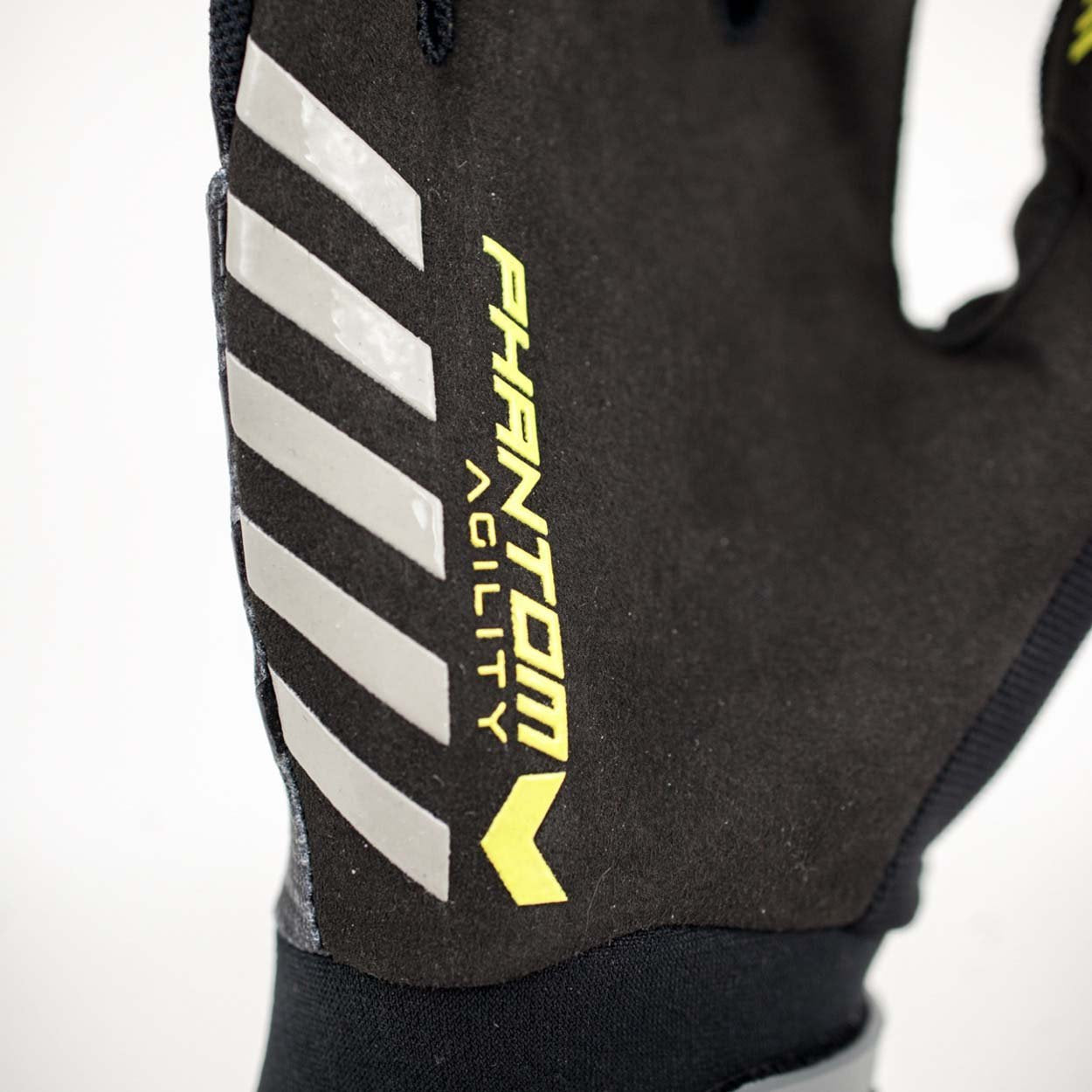 Valken Phantom Agility Full Finger Gloves - Grey/Black - Medium - Valken Paintball