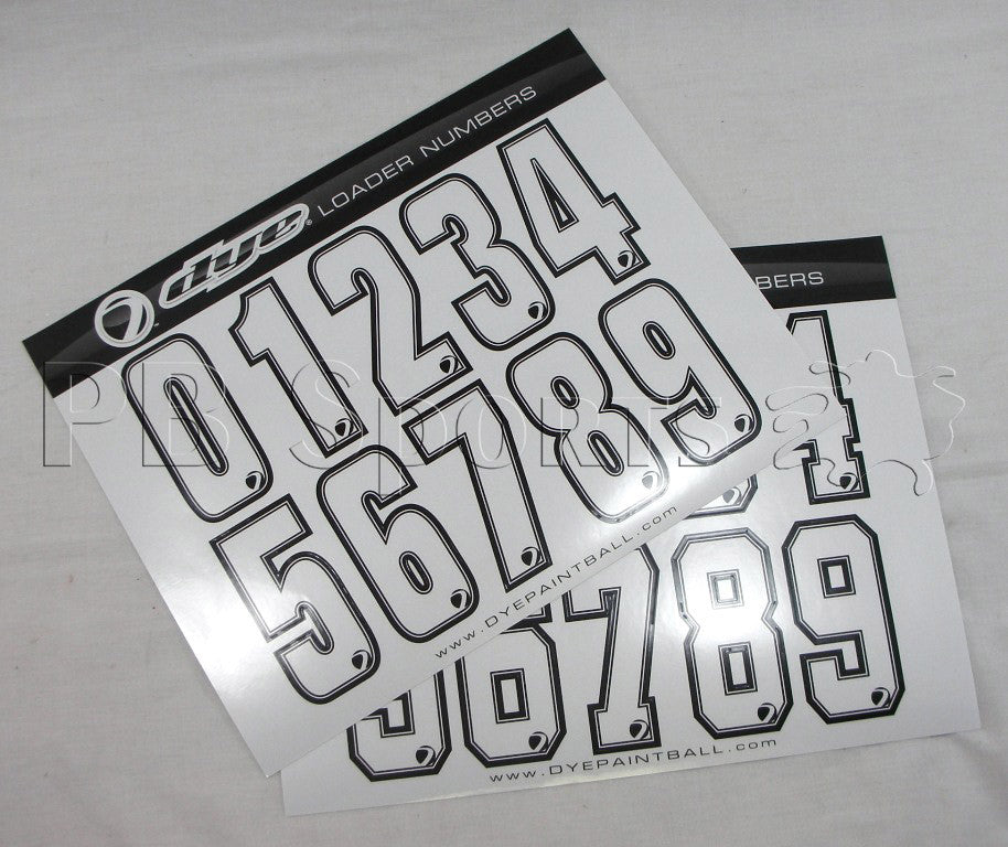 Dye Rotor Loader Number Kit - DYE