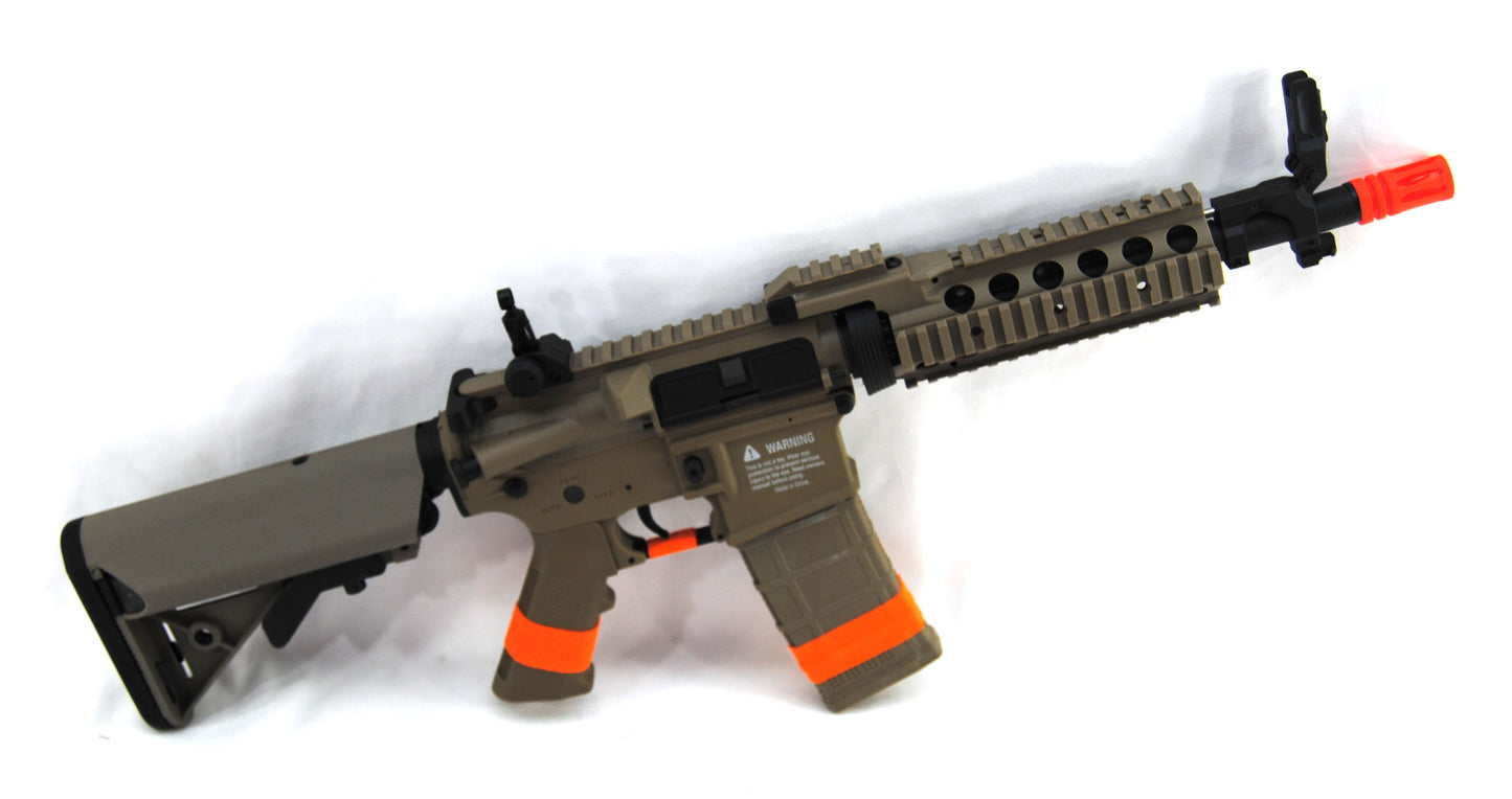 Tippmann Tactical Basic Training CQB RIS Airsoft Rifle (NiMH 9.6V Battery & Changer) - Tan