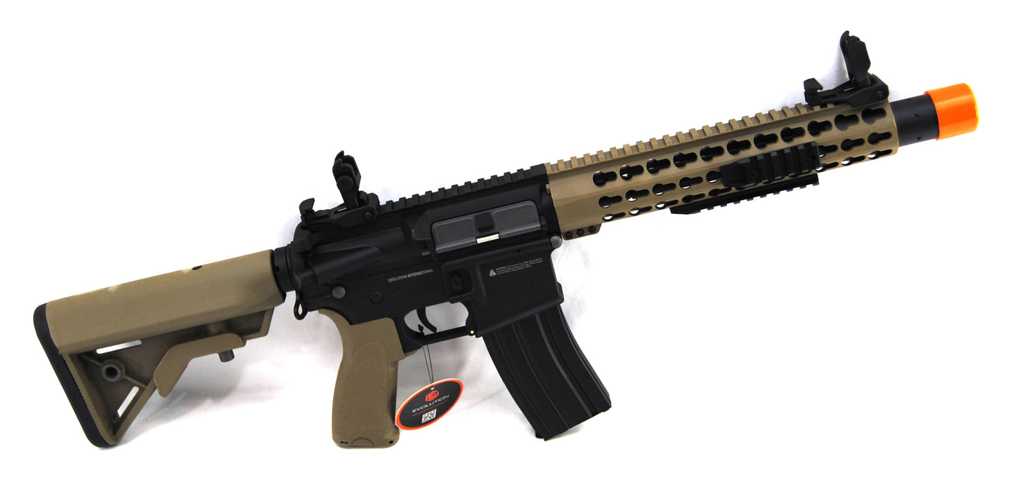 Evolution Combat Recon S 10" Silent Carbontech Airsoft Rifle - Black/Tan
