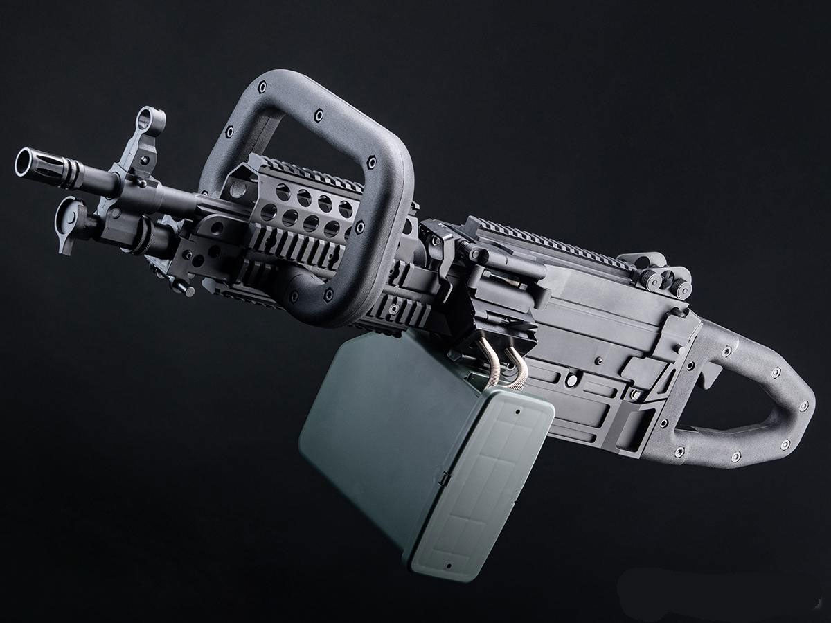 Mugen Fire Class I Custom ChainSAW Zombie Killer M249 MK46 Airsoft Machine Gun - Black