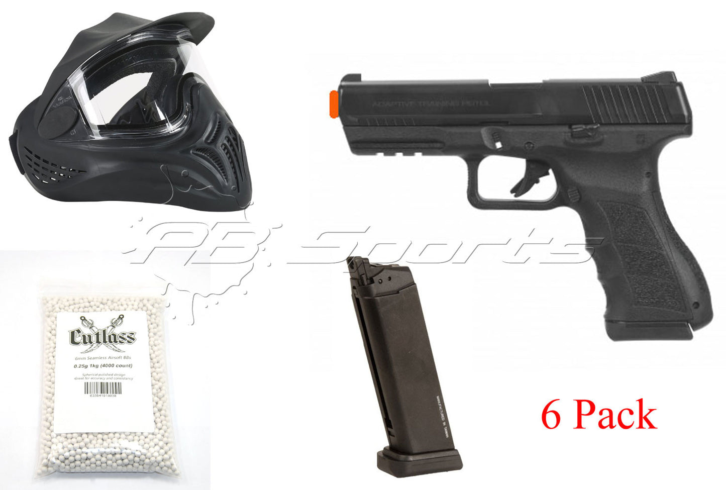 KWA ATP Adaptive Training Pistol GBB Airsoft Training Package - 6 Pack - KWA