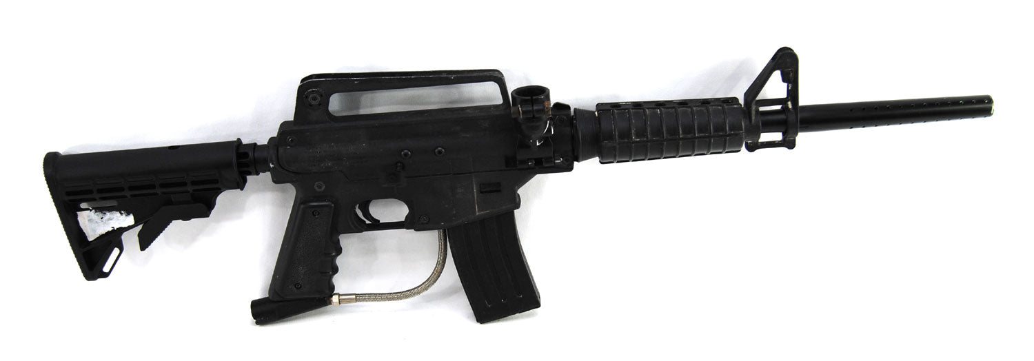 Used Tippmann Alpha Black w/ E-Grip &amp; Smart Part Barrel - Black - Tippmann Sports