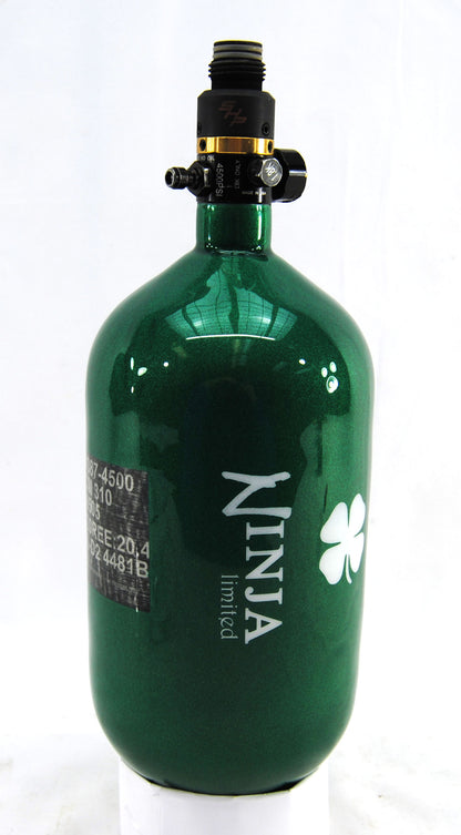 Ninja 77ci 4500psi HPA Tank - Limited Edition St. Patrick's Day Lucky Clover - Pro V2 SHP Regulator - Ninja Paintball