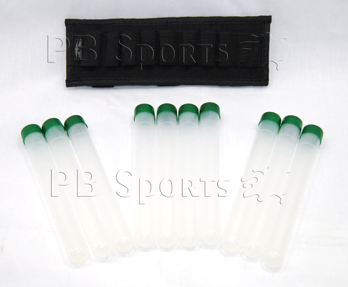 Valken V-TAC COtube panel - Black + 10 Pack 10 Round Tubes - Valken Paintball