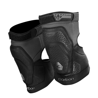 Carbon Paintball CC Knee Pads - Black/Grey