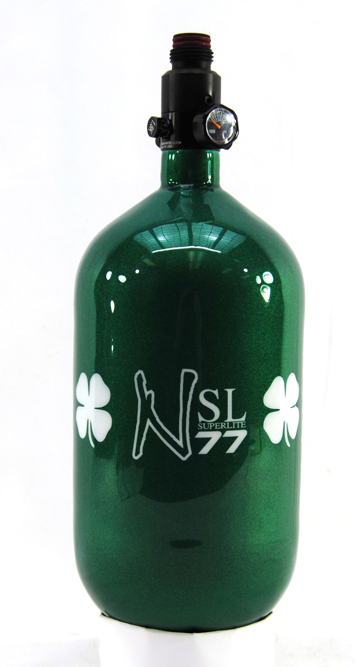 Ninja 77ci 4500psi HPA Tank - Limited Edition St. Patrick's Day Lucky Clover - Standard Regulator - Ninja Paintball
