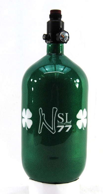 Ninja 77ci 4500psi HPA Tank - Limited Edition St. Patrick's Day Lucky Clover - Standard Regulator - Ninja Paintball