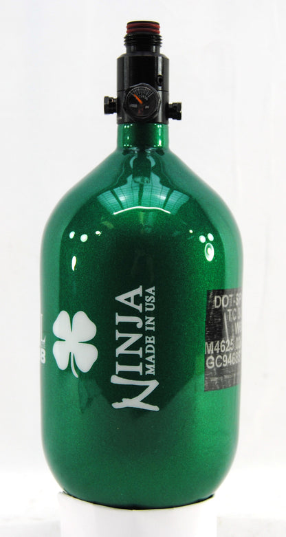 Ninja 68ci 4500psi HPA Tank - Limited Edition St. Patrick's Day Lucky Clover - Ultralite Regulator - Ninja Paintball