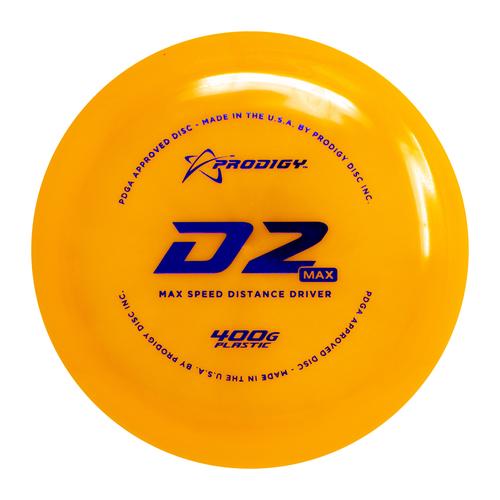 Prodigy D2 Max Distance Driver Disc - 400 Plastic